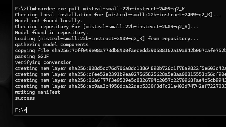 llmhoarder - image of pull from repo